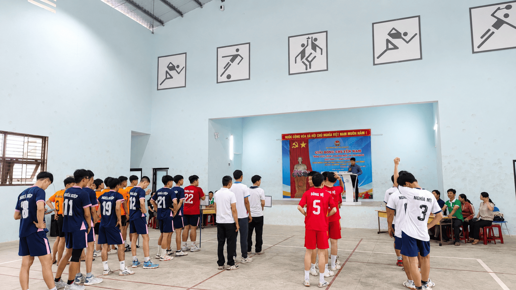 Các đội thi đấu tại Giải bóng chuyền Bông Lúa Vàng 2026