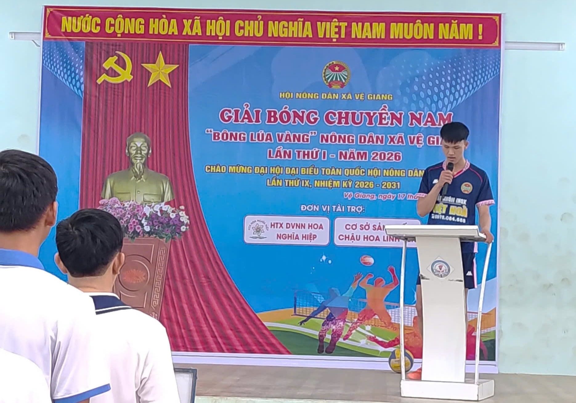 HTX DVNN Hoa Nghĩa Hiệp đồng hành cùng Giải bóng chuyền Bông Lúa Vàng 2026